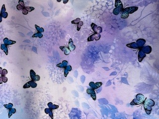 Purple Butterflies on a Lavender Background